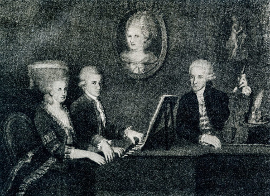 Gemälde von Familie Mozart