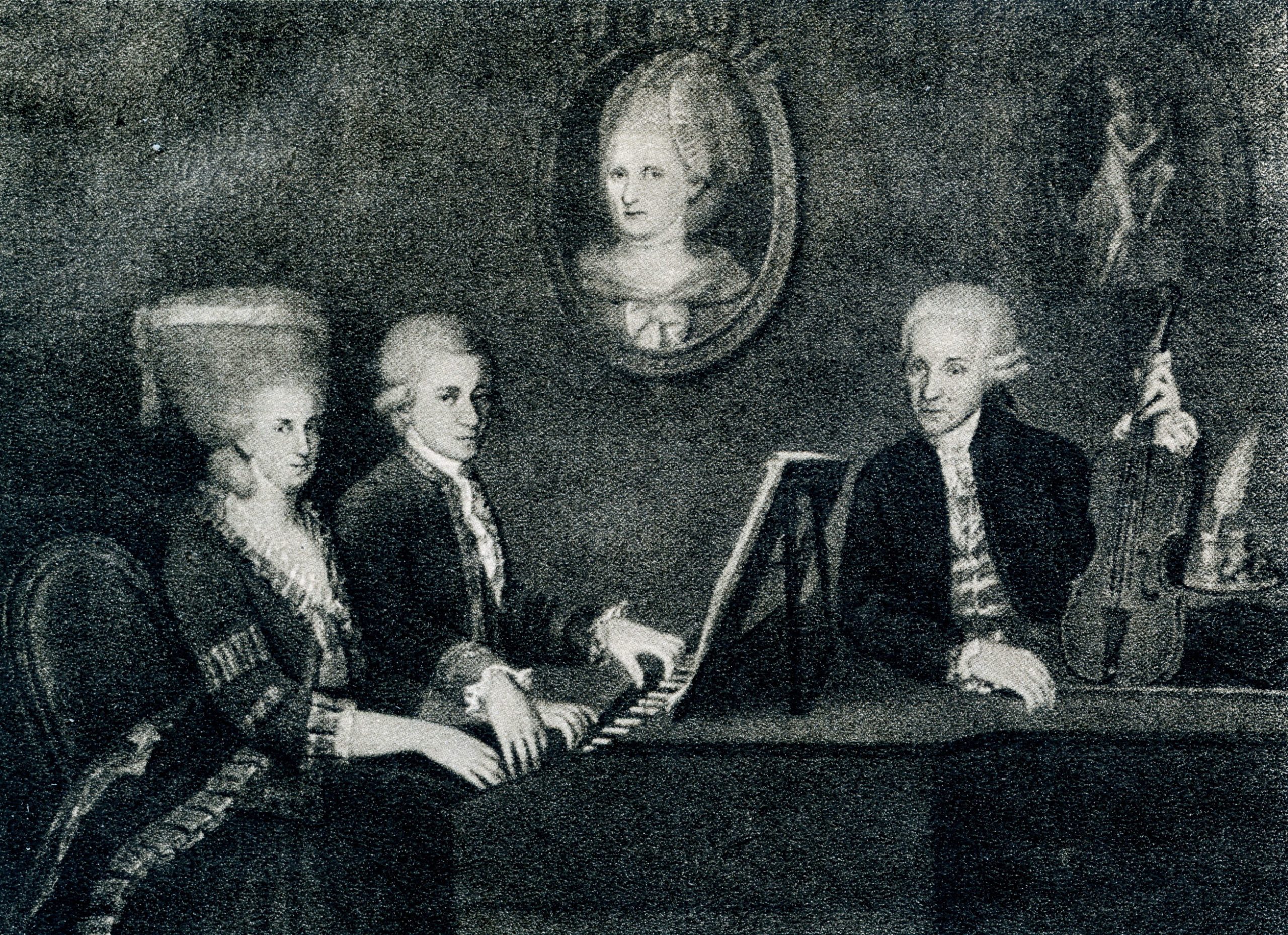 Gemälde von Familie Mozart